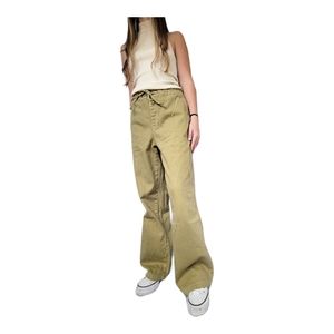UNIVERSAL THREAD | women's high rise wide leg khaki utility pants | size 6R